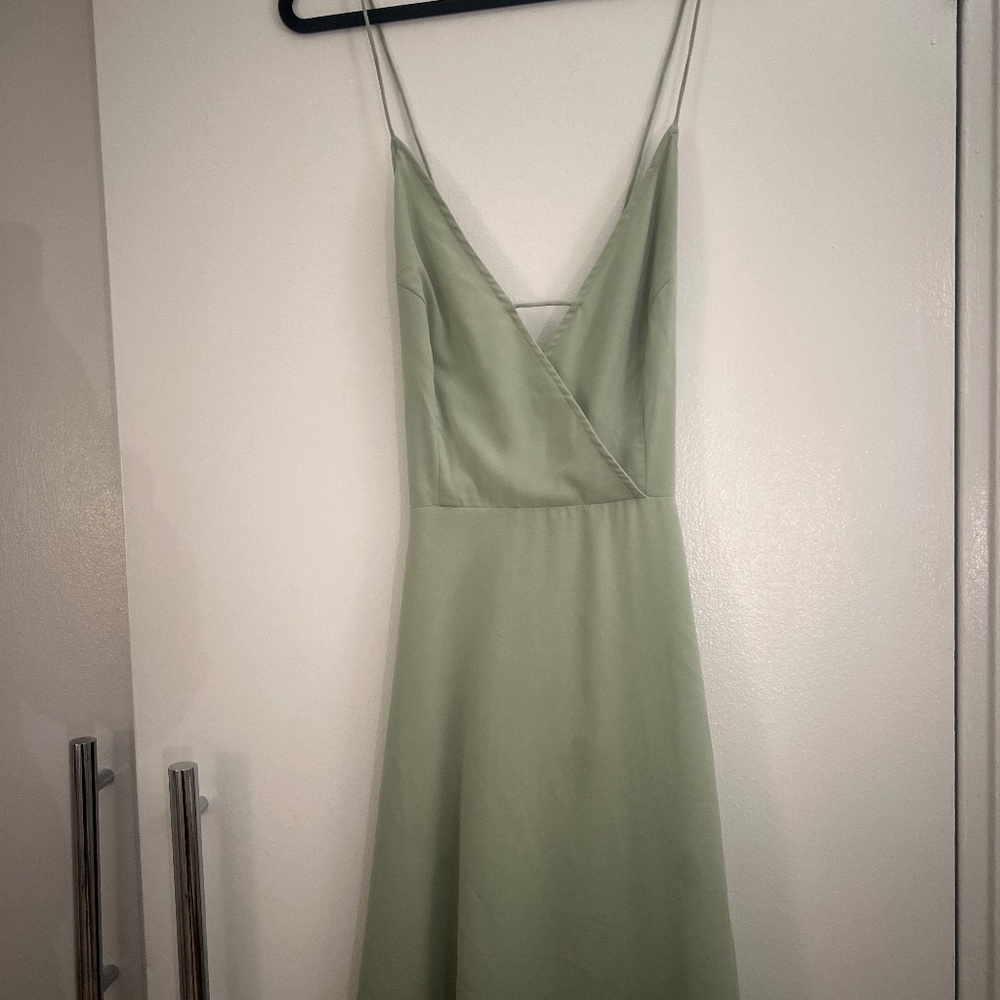 ASOS Sage Green Midi Dress